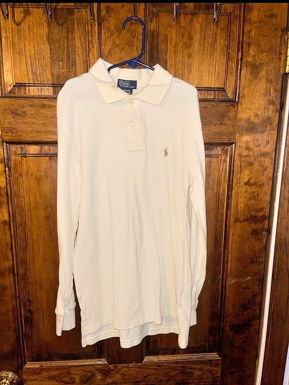 Polo Ralph Lauren Boys Long-Sleeve Cotton Mesh Polo Shirt Cream